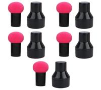 IWOWHERO 10pcs Foundation Makeup Sponge - Round Head Small Mushroom Puff Cosmetics Egg Puff Beauty Makeup and Dry Cream Flutter Rosy