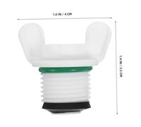 IWOWHERO 10Pcs Hot Water Bag Stopper Replacement Caps with Rubber Seal Thermal Bottle Lid Plugs for Universal Hot Water Bottles White Sturdy for Home and Travel Use