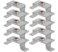 IWOWHERO 10pcs Metal Hair Dryer Motor Mount, Anti-Vibration Motor Holder Replacement, Heat Resistant Mount for DIY Hair Dryer Repair and Maintenance