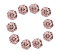 IWOWHERO 10pcs Microfiber Leather Camellia Flower Accessories DIY Clothing Decor Headwear for Clothes Hats Costumes Repair and Decoration Elegant Floral Design for Women