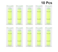 IWOWHERO 10Pcs Mini Spirit Level Bubble Strip Line Leveler for Wood Carving Portable Lightweight Square Bubble Spirit Level Tool in Light Green Accurate Horizontal Measuring Instrument