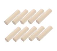 IWOWHERO 10pcs Natural Wooden Round Sticks Unfinished Wood Rods for Crafts DIY Handcrafts Hardwood Sticks for Painting Gluing Model Making and Woodworking Projects