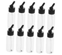 IWOWHERO 10pcs Plastic Airbrush Pigment Cup Split-Type Refillable Airbrush Bottles Convenient Paint Holder for Airbrushing Projects
