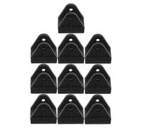 IWOWHERO 10pcs Plastic Wheelchair Footrest Quick Release U-Bracket Sturdy Wear Resistant 1.97x1.97x1.38in Plastic Mounting Base for Extended Use Replacement Routines