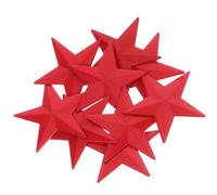 IWOWHERO 10pcs Red Five-pointed Star Aluminum Lapel Pins Hat Brooches Versatile Backpack Badge Stylish DIY Decoration