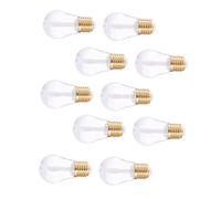 IWOWHERO 10pcs Refillable Plastic Lip Gloss Tubes Lightweight Clear Cosmetic Containers DIY Lip Balm Bottles Portable Travel-friendly with Unique Light Bulb Shape for Easy Volume Viewing