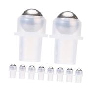 IWOWHERO 10pcs Refillable Roller Ball Inserts for Perfume Bottles Leakproof Transparent PE Plastic Applicators Thread Neck for Essential Oils and Fragrance Easy to Install and Replace