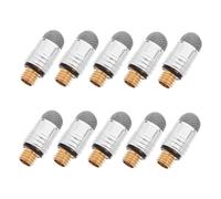 IWOWHERO 10pcs Replacement Pen Nibs for Stylus Pens Conductive Fiber Tips with Thread Compatible with Capacitive Touch Screens Tablets and Phones and Easy to Install