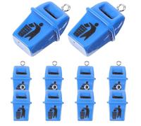 IWOWHERO 10pcs Resin Mini Trash Can Charms for Jewelry Making Funny DIY Accessories Keychain Earring Pendants Creative Craft Supplies for Unique