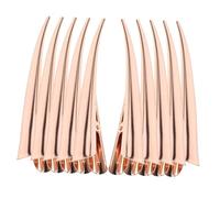 IWOWHERO 10Pcs Rose Gold Metal Hair Clips Non-Slip Alligator Barrettes for Thin and Thick Hair Professional Salon Styling Accessories for Women