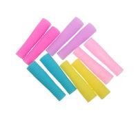 IWOWHERO 10pcs Shockproof Silicone Cuticle Nipper Covers with Long Spiral Design, Impact Protection and Hygienic Storage Sleeves, for Travel and Manicure Tool Safety