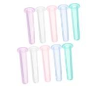 IWOWHERO 10pcs Silicone Face Cupping Set Vacuum Suction Cups for Facial Massage Anti-cellulite Treatment Suitable for Skin Types