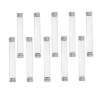 IWOWHERO 10pcs Transparent Plastic Eyelash Extension Holder Box with Tweezers Storage Tubes Portable Organizer Case for Travel and Nail Art Tools