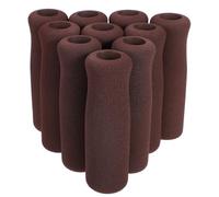 IWOWHERO 10pcs Walking Cane Handle Grip Foam Grip for Walking Cane Foam Cushion Cane Handle Replacement Cane Grip Cushion Durable Brown Eva