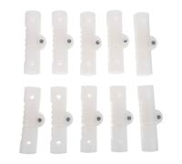 IWOWHERO 10pcs White Plastic Bath Tub Frame Connectors for Foldable Bath Bucket, DIY Bathroom Basin Bracket Joints, Portable Foldable Bathtub Support Hinges for Home Repair