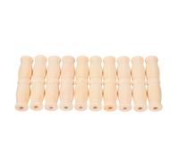 IWOWHERO 10pcs Wooden Handle for Water Buckets 1.8x7.3cm Gallon Paint Bucket Grip Pail Handle Replacement for Outdoor Camping and Gardening