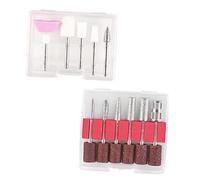 IWOWHERO 11pcs Professional Nail Art Tools Sanding Heads Nail Drill Grinding Tool for Salons Home Use