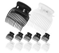 IWOWHERO 12 Pcs Heat-insulating Plastic Hair Curler Claw Clips for Women and Quick Curling Jaw Clamps for Stylish Hair Section Styling Compact and Travel-friendly Hairdressing Tools