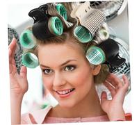 IWOWHERO 12 Pcs Hot Roller Claw Hair Clips for Women Hair Styling Tools Firm Hold Curling Iron Section Clips No Mark Black and White