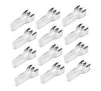 IWOWHERO 12 Pcs Stainless Steel Fork Shape Pattern Biscuit Molds Cookie Cutters for Creative Baking Small Delicate Design Easy to Clean for DIY Pastry and Dessert Shapes