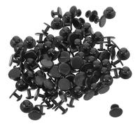 IWOWHERO 120pcs Mini Black Chef Suit Buttons 7mm Head 12mm Base Plastic Garment Buttons for Restaurant and Hotel Uniforms for Chef Coats and Workwear