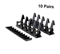 IWOWHERO 12pairs Protective Drawer Locks Boy Girl Proofing Cabinet Latches for Kitchen Bathroom and Bedroom Safety Easy to Install Black