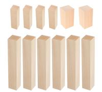 IWOWHERO 12PCS Basswood Carving Blocks, Whittling Wood Blocks for Easy Carving, No Cracks, 3 Sizes, Easy to Paint for DIY Painting, Creative Projects