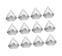 IWOWHERO 12Pcs Diamond Shaped Present Boxes Exquisite Candy Wrapping Case for Weddings Birthdays Parties Creative Boxes for Festive Decoration and Celebrations