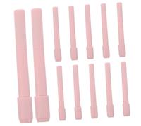 IWOWHERO 12pcs Dual-ended Eyebrow Pencil Extenders with Brow Brush Fit Pencil Lengthening Tool for Precise Firm Hold and Natural Brow Shaping Makeup Accessory for Smooth Application