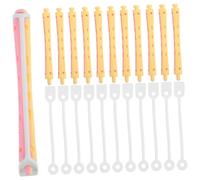 IWOWHERO 12pcs Flexible Plastic Perm Rods Hair Curling Tools for Women and Teens Lightweight Small Curlers Suitable for Long and Short Hair Wave Rollers for Salon and Home Styling