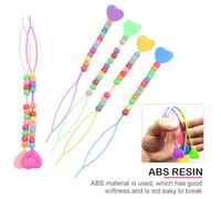 IWOWHERO 12PCS Hair Braid Tool Set Pull Hair Needles and Beads for Boys and Random Color Random Color