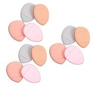 IWOWHERO 12pcs Mini Foundation Puff Small Makeup Sponge for Comfortable Application for Powder Gentle Skin for Detail Work Nose and Eyes