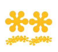 IWOWHERO 12pcs Non-Slip Bath Tub Stickers Snowflake Flower Design Adhesive Boys and Girls-Friendly