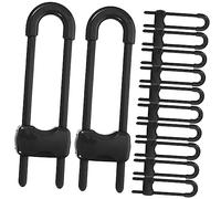 IWOWHERO 12pcs Proofing Locks Boy Girl Safety Door Locks for Cupboard Door Window Fridge Black