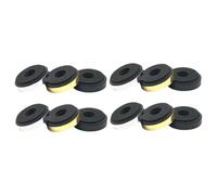 IWOWHERO 12pcs Speaker Isolation Foot Pads Vibration Dampers Non-slip EVA Abs Material Subwoofer Stand Speaker Spikes Sound Absorbing Mats for Audio Equipment