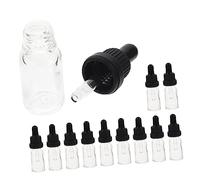 IWOWHERO 12Pcs Transparent Glass Dropper Bottles Essential Oil Vials with Precision Dropper Wear Resistant Containers for Travel and Outdoor Use
