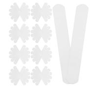 IWOWHERO 150PCS White Hat Sweat Pads for Caps Sweat Liner Absorbing Tape Inserts to Reduce Hat Size with Collar Protector Strips for Baseball Golf Men Women