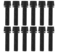 IWOWHERO 15pcs Bike Stem Bolts Set High-strength Steel Tapered Head with Washers for Mountain Bike Handlebar Stems Lightweight Cycling Accessories