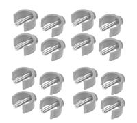 IWOWHERO 16pcs C-Shaped Latch Clamp Walker Accessories with Ergonomic Design and Universal Compatibility, Abs and Steel Material, Secure Walking Stick and Crutch Holder Clips for Elderly