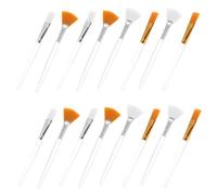 IWOWHERO 16pcs Fan-shaped Applicator Brushes Beauty Brushes for Facial Skincare Easy to Clean for Daily Use and Reducing Waste