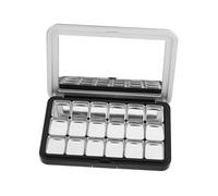 IWOWHERO 18grids Magnetic Makeup Empty Box for Eyeshadow Blush Highlighter Diy Eyeshadow Making Kit Organizer