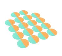 IWOWHERO 18pcs Stage Lighting Gels Set - 66mm Diameter Self-Adhesive Light Correction Film Sheets in Desert Oasis Green - Decorative Diffusion Filters for LED Tubes and Spotlights in Home