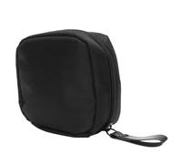 IWOWHERO 1Pc Makeup Pouch Portable Zipper Toiletry Bag for Travel S Black with Inner Red Multifunctional Cosmetic Bag for Toiletries and Accessories
