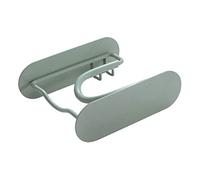 IWOWHERO 1pc Punch Hair Dryer Holder for Bathroom Storage Stylish Hair Dryer Stand Easy Install for Home Use Ash Green
