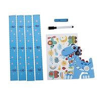 IWOWHERO 1set Removable Dinosaur Growth Height Chart Wall Decals for Boy Girl Room Decor Easy to Use for Boys and Girls Height Measuring Sticker