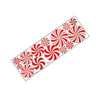 IWOWHERO 1sheet Christmas Candy Decals for Room Decoration Realistic Candy Patterns Self-Adhesive Floor Wall Stickers for Living Room Festive Atmosphere