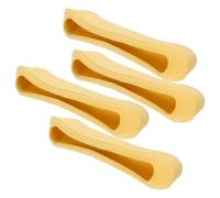 IWOWHERO 2 Pairs Underarm Crutch Gel Pads Soft TPR Cushioning Support High Elasticity Replacement Armpit Padding for Elderly Adults Comfortable Forearm Crutches Accessories in Yellow