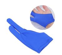 IWOWHERO 2 Pcs Artist Two Finger Sketch Gloves Blue Anti-Sweat Drawing Gloves for Tablet and Painting Spandex Curved Design Finger Protectors for Smooth Hand Movement