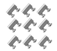 IWOWHERO 20 Sets Double-ended Wire Rope Cable Clamps Wire Clamps for Rigging Temporary Guardrail Systems Hanging Commercial Chandeliers Construction and Home Use
