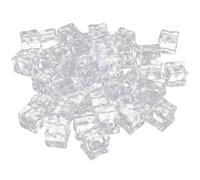 IWOWHERO 200 Pcs Acrylic Fake Ice Cubes Square Reusable Decorative Props for Home Kitchen Food Window Display and Photography